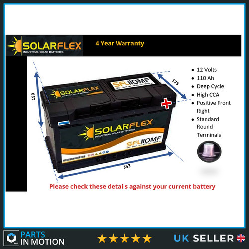 12v 110ah leisure battery - 12v,