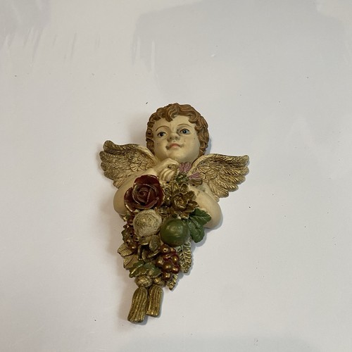 Vintage resin cherub angel - cherub,