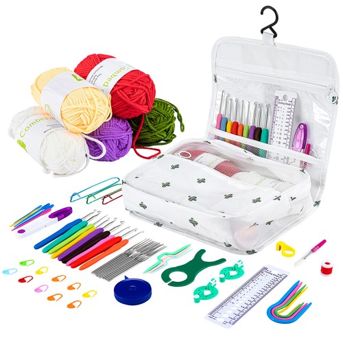 61pcs set crochet - crochet, yarn