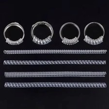4x Ring Size Adjuster Transparent Spiral Cord Resizer Reducer Length Aprox 10cm