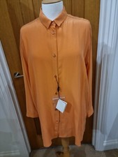 Max Mara  long silk shirt size