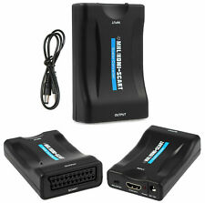 HDMI to SCART Composite Video Converter Audio Adapter with USB Cable A85