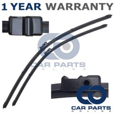 DIRECT FIT FRONT AERO WIPER BLADES PAIR 26" + 17" FOR PEUGEOT 207 CC 2007 ON