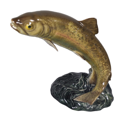 Beswick leaping trout figure - trout,