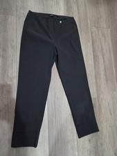 Robell Size 12 Bella Grey Stretch Straight Trousers