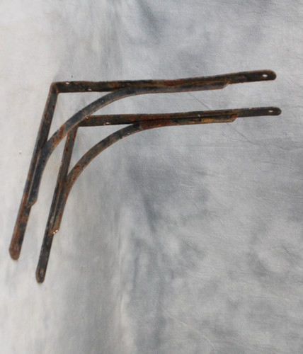 Pair vintage iron metal - vintage,