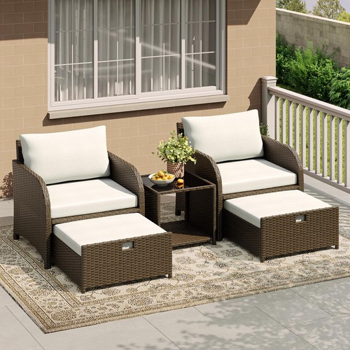 Garvee 5pcs outdoor wicker - 5pcs,
