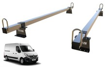 Van Roof Rack 2 Bars RENAULT MASTER 2010-2024 van TITAN Construction Grade