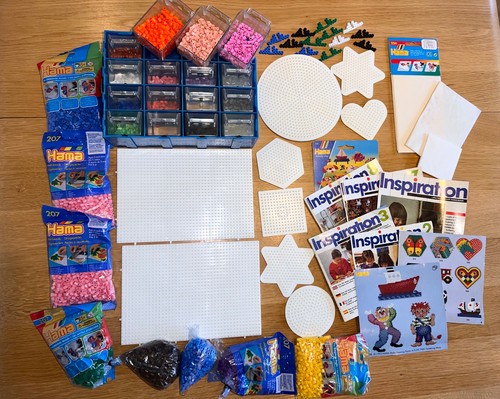 Large vintage hama bead - bead, bundle