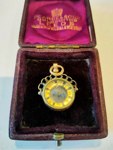 9ct gold watch fob possibly - watch,