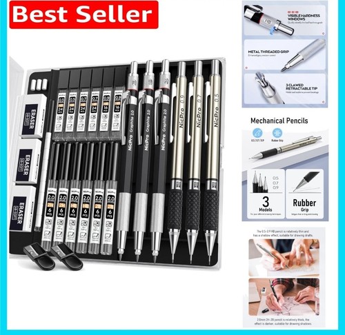 6pcs mechanical pencils set - 6pcs,