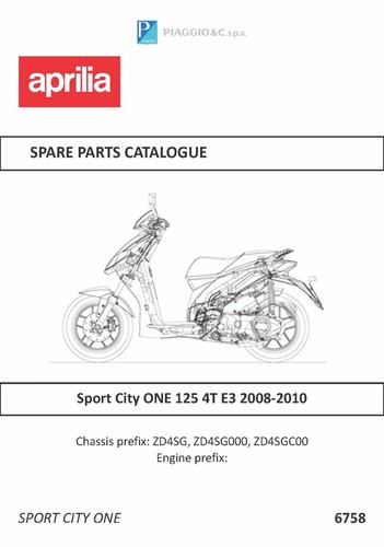 Aprilia parts manual - , book