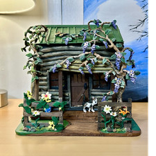 Decorative Real wood Log Cabin