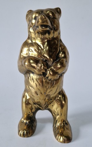 Vintage heavy brass - brass, bear
