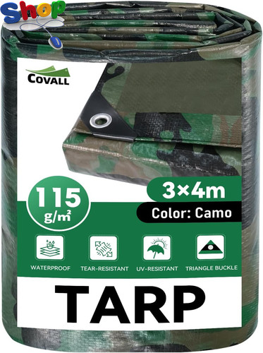 Camouflage tarpaulin - 3m,