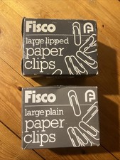2x Vintage Boxes Fisco Paper