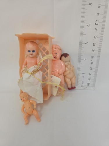 Vintage lot tiny plastic - tiny,