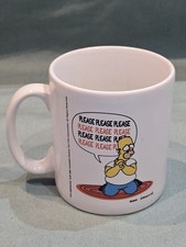 Vintage 1998 The Simpsons Homer 'Cant Get Enough Duff' Ceramic Mug TAMS GC