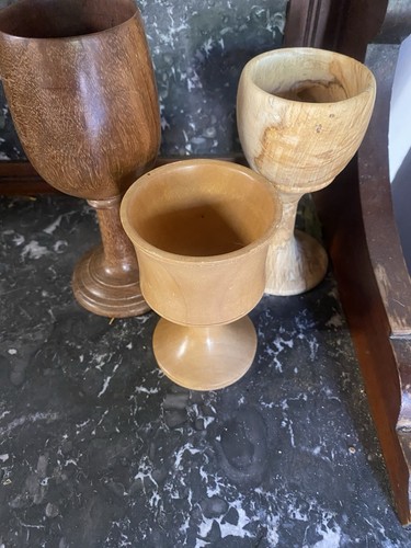 Handturned wooden goblets - handturned,