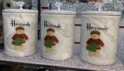 Harrods tea coffee sugar jar - harrods,