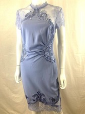 Lipsy Blue Lace Dress Artwork