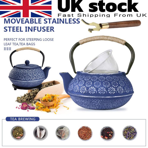 Cast iron tea kettle teapot - iron,