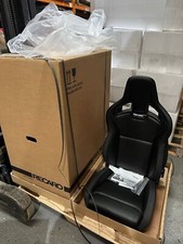 PAIR RECARO Cross Sportster CS SAB Air bag Simulated Black Leather front seats