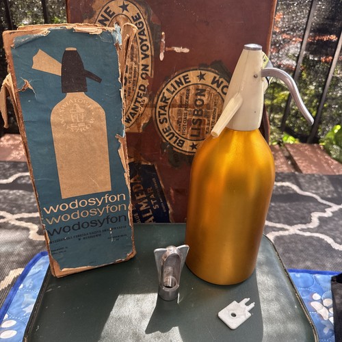 Vintage soda syphon - vintage, stainless
