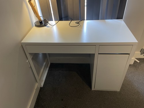 Ikea white micke - ikea, 105x50cm
