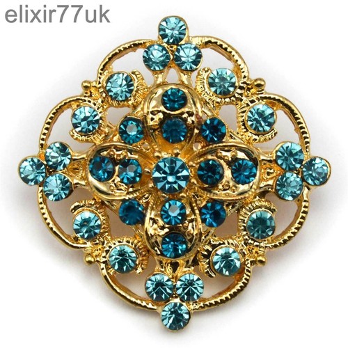 New gold flower bouquet brooch - new,