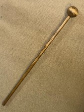 Antique Hardwood South African Zulu Khoisan Tribal Knobkerrie / Walking Stick