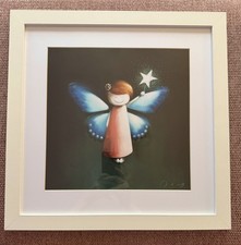 Doug Hyde Angel Print. Mounted & Framed. Not Limited Edition.