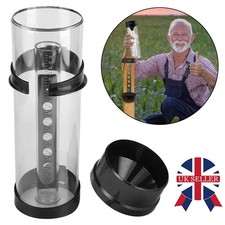 250mm Removable Rain Gauge Cylinder Farming Garden Outdoor Rainfall Measure M