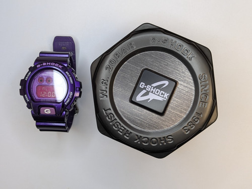 Shock casio 6900cc purple - casio,