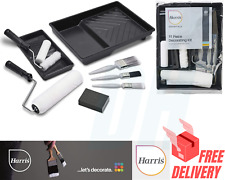 Harris Decorating Kit 11pcs Walls & Ceilings Paint Brushes Tray Roller Set