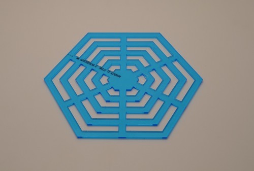 Acrylic hexagon patchwork - hexagon,