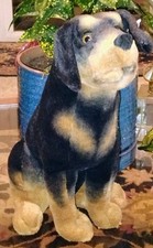 Ace Rottweiler Puppy Dog Plush Brown Tan Black Realistic Stuffed Toy Quality (M