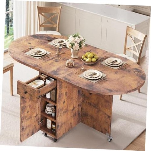 Round folding dining - table, for