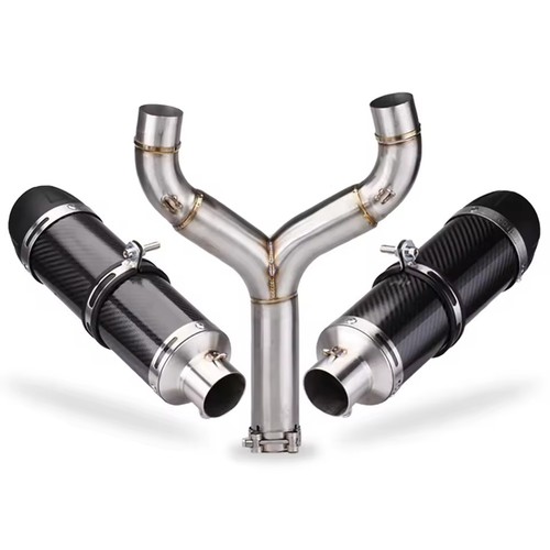51mm carbon fiber exhaust - carbon,