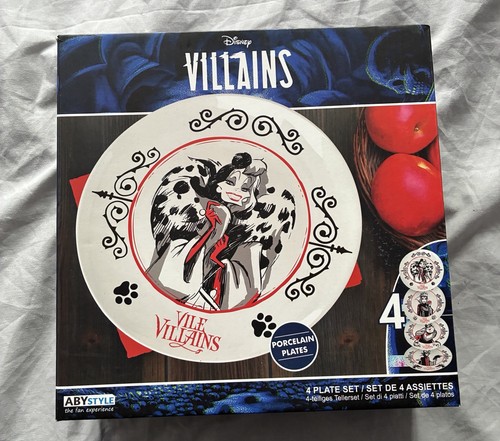 Disney villains plate set 4 - -,