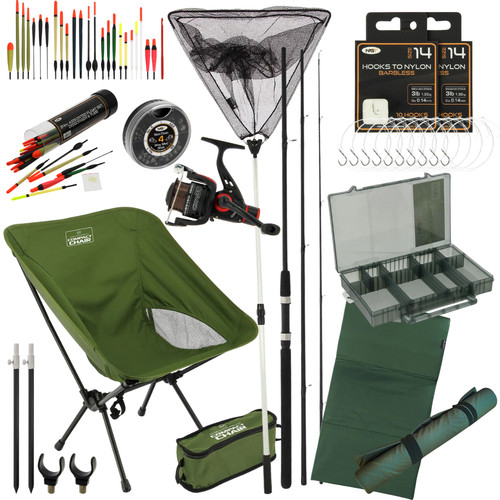 Float fishing set with - float,