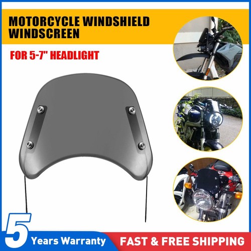 Motorcycle smoked round - motorcycle, 5-7"