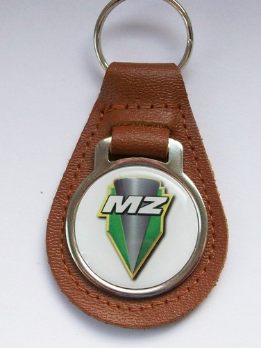 Acrylic badged tan leather - mz,