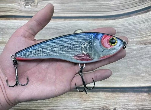 Printed jerk bait lure - printed,