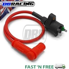Red Racing Ignition Coil HT Lead 50cc 125cc 140cc Motorcycle Dirt Pit Bike