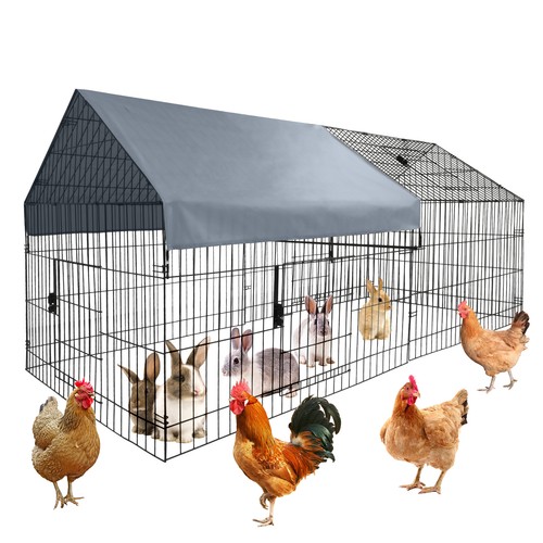 Metal chicken coop walk - coop, in
