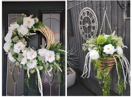 Hanging basket and - basket,