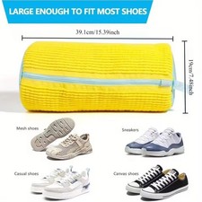 Shoe Washing Machine Bag Sneaker Laundry Cleaning Bags Reusable with Zipper UK