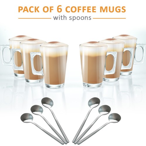 Latte coffee glasses - latte,