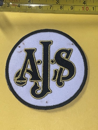 Ajs motorcycles logo patch - ajs,